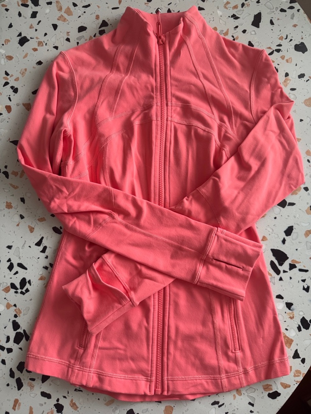 lululemon athletica Coral Pink Full-Zip Utility Jacket